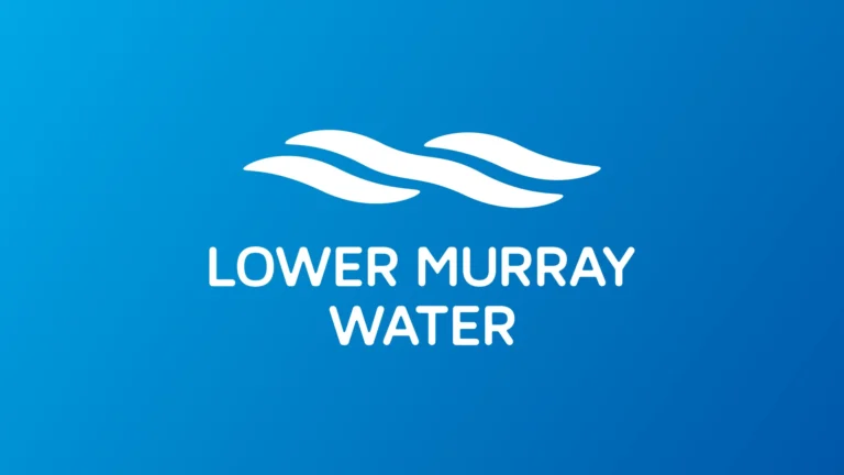 The Lower Murray Water logo, part of branding work by Admedia
