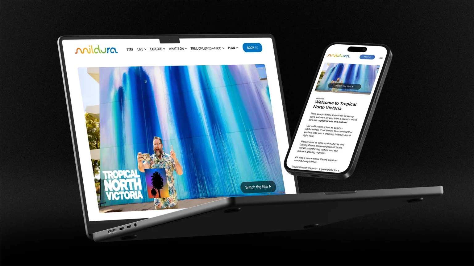 Mildura Rural City Council website development for mildura.com, custom WordPress development by Admedia